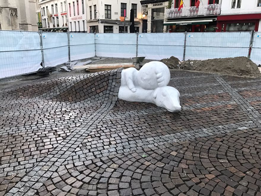 We Created A Statue To Honor Friendship Between People And Animals.