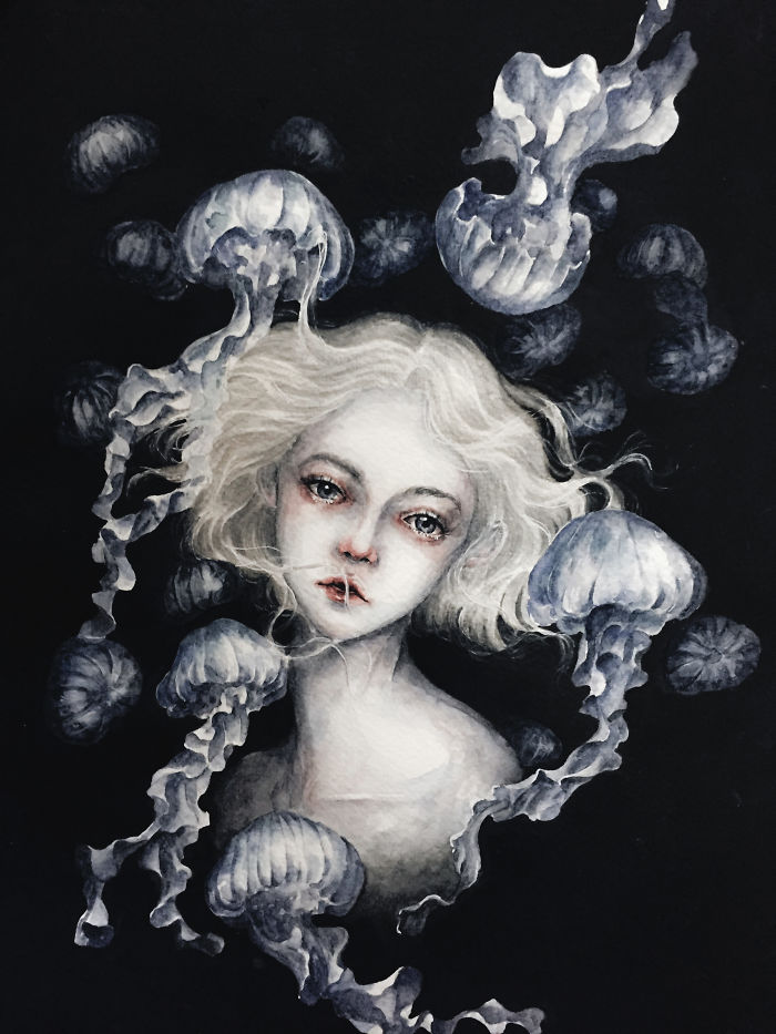 I Paint Ethereal Watercolor Portraits I Paint Ethereal Watercolor Portraits