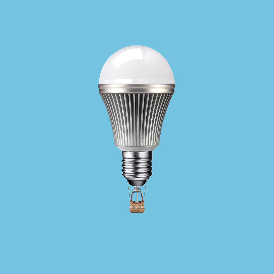 Led Bulb + Hot Air Balloon