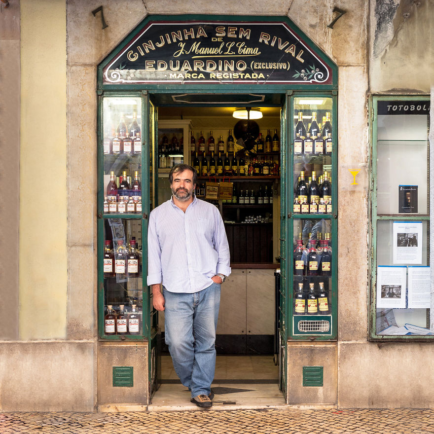 Manager Nuno Gonçalves Holds Court At His Unique Liqueur Shop