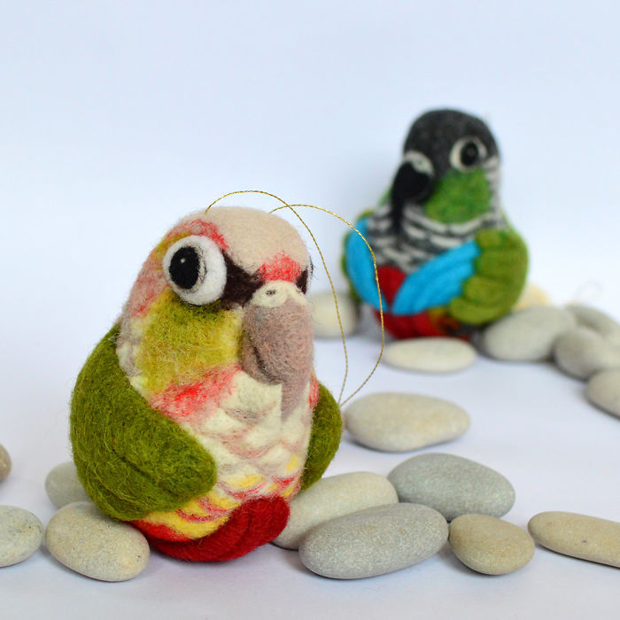 Needle Felted Bird Ornament