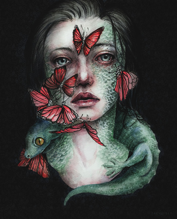 I Paint Ethereal Watercolor Portraits I Paint Ethereal Watercolor Portraits