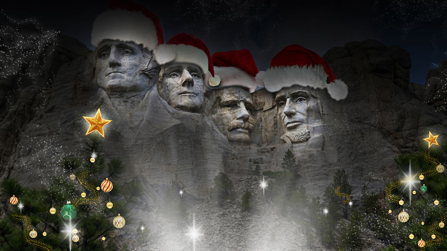 If Famous Landmarks Were Decorated For The Festive Holidays