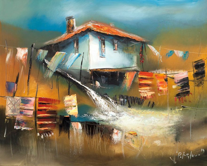 My Friend Loves To Paint Happy, Vibrant Houses