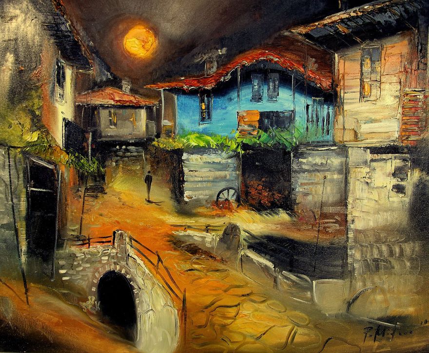 My Friend Loves To Paint Happy, Vibrant Houses