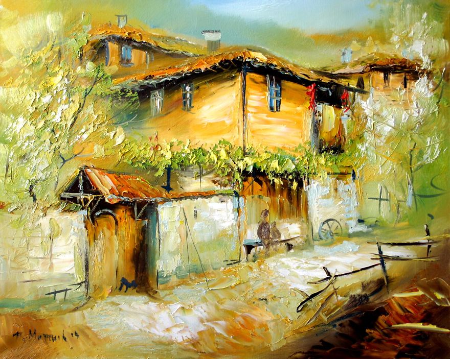 My Friend Loves To Paint Happy, Vibrant Houses