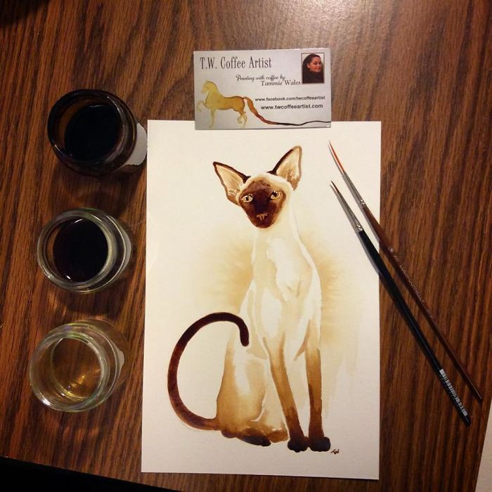 Painting With 100% Real Coffee