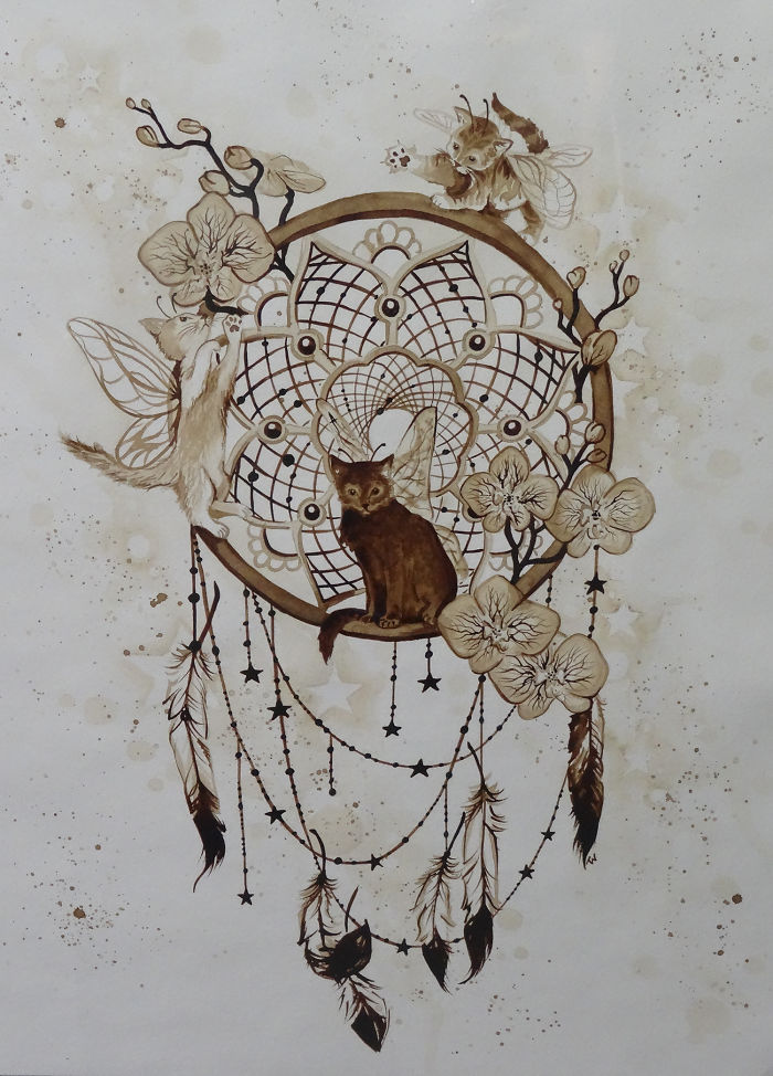 Painting With 100% Real Coffee