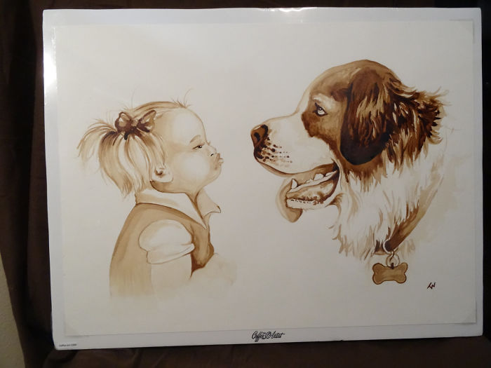 Painting With 100% Real Coffee