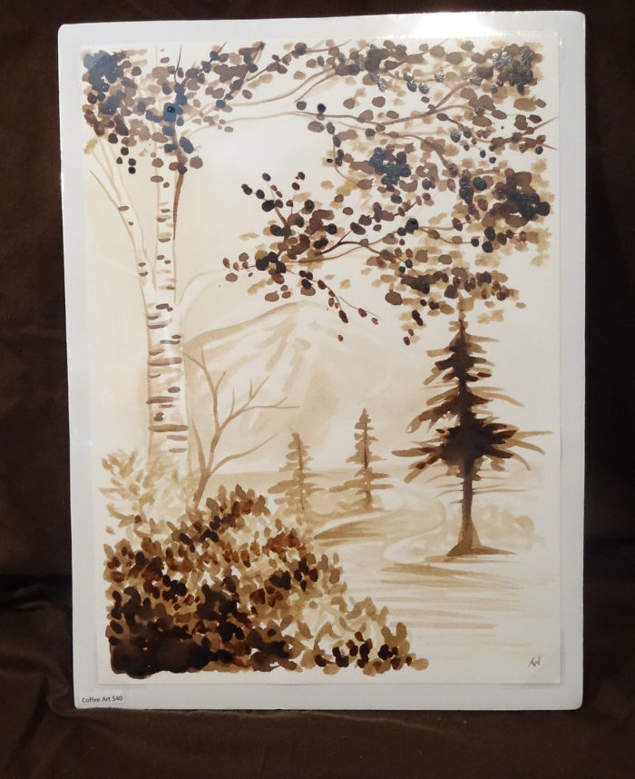 Painting With 100% Real Coffee