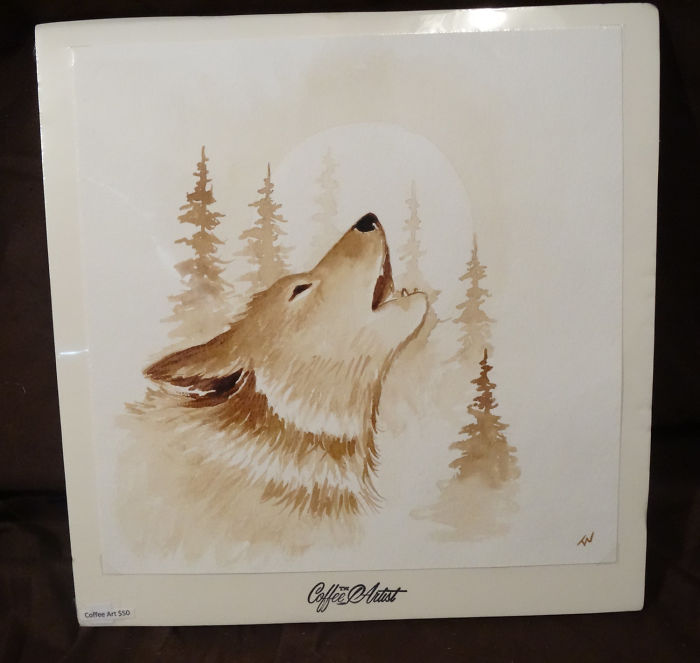 Painting With 100% Real Coffee