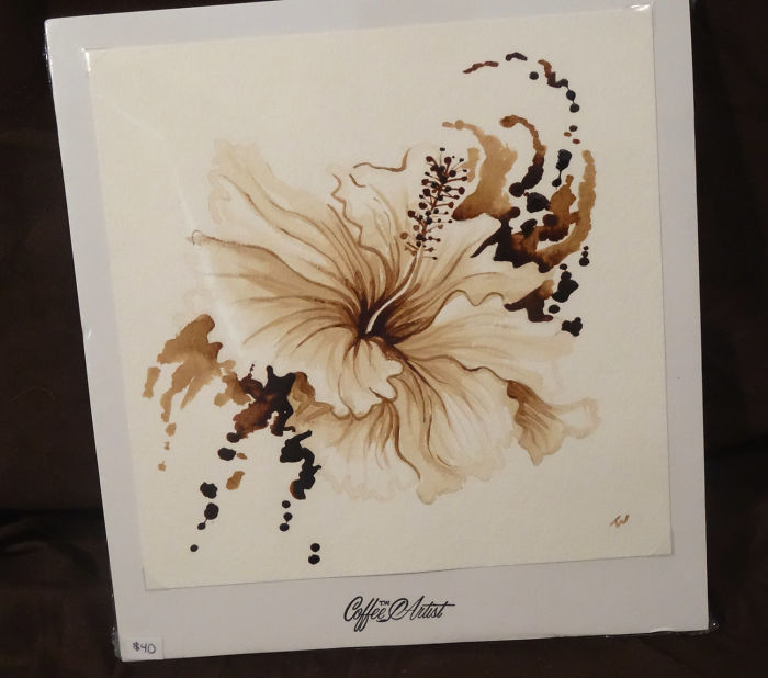 Painting With 100% Real Coffee