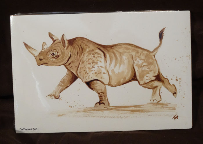 Painting With 100% Real Coffee