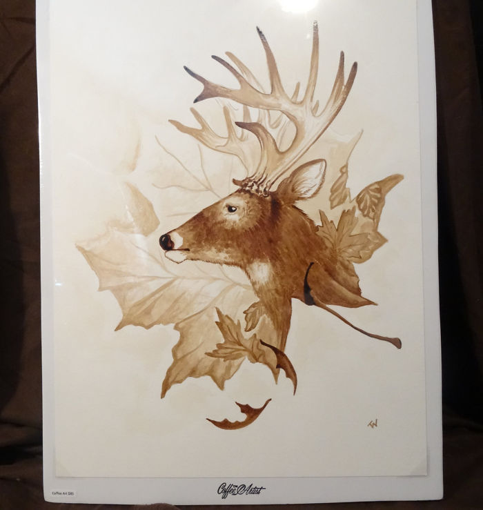 Painting With 100% Real Coffee