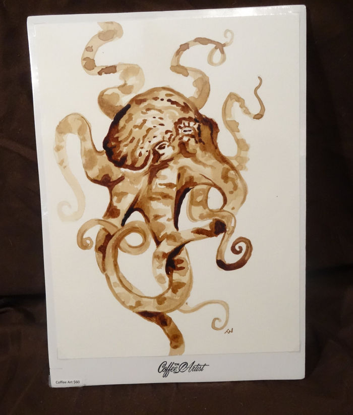 Painting With 100% Real Coffee