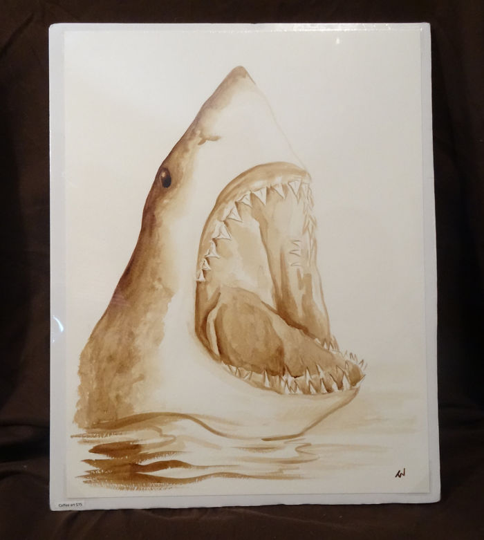 Painting With 100% Real Coffee