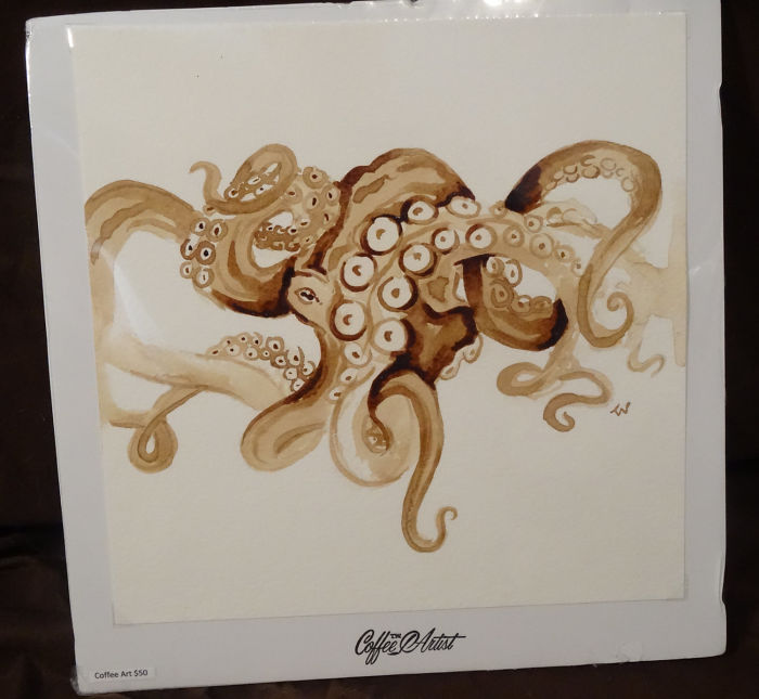 Painting With 100% Real Coffee