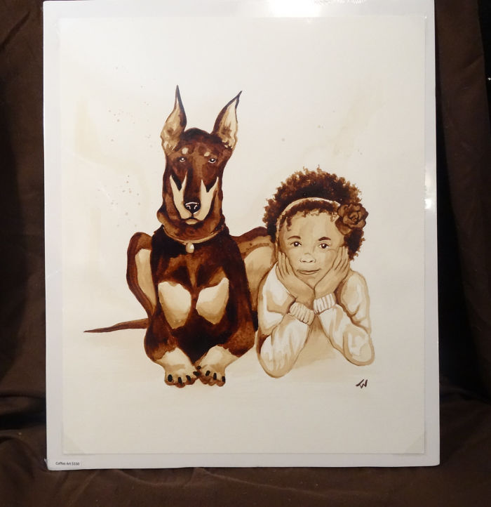 Painting With 100% Real Coffee