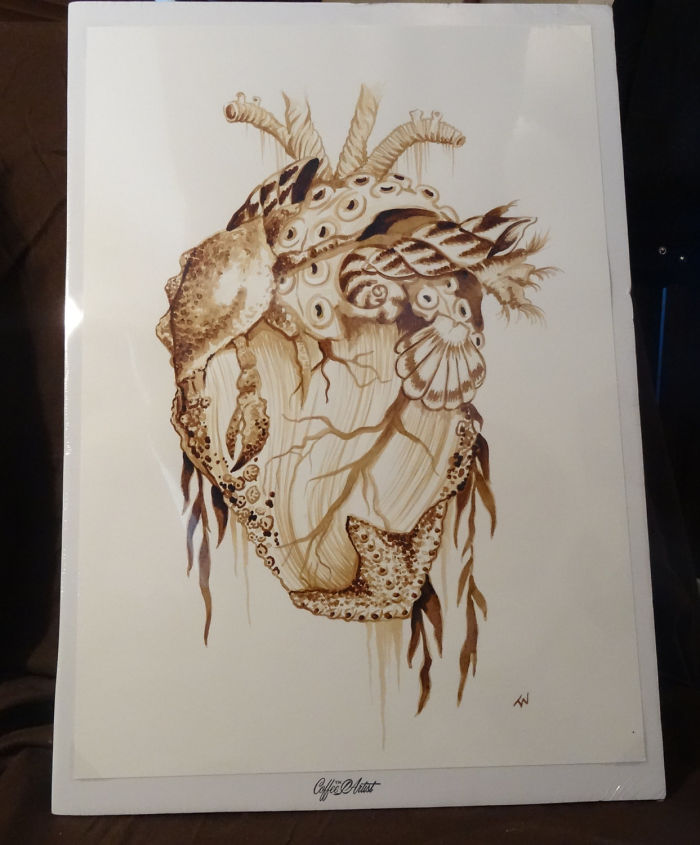 Painting With 100% Real Coffee