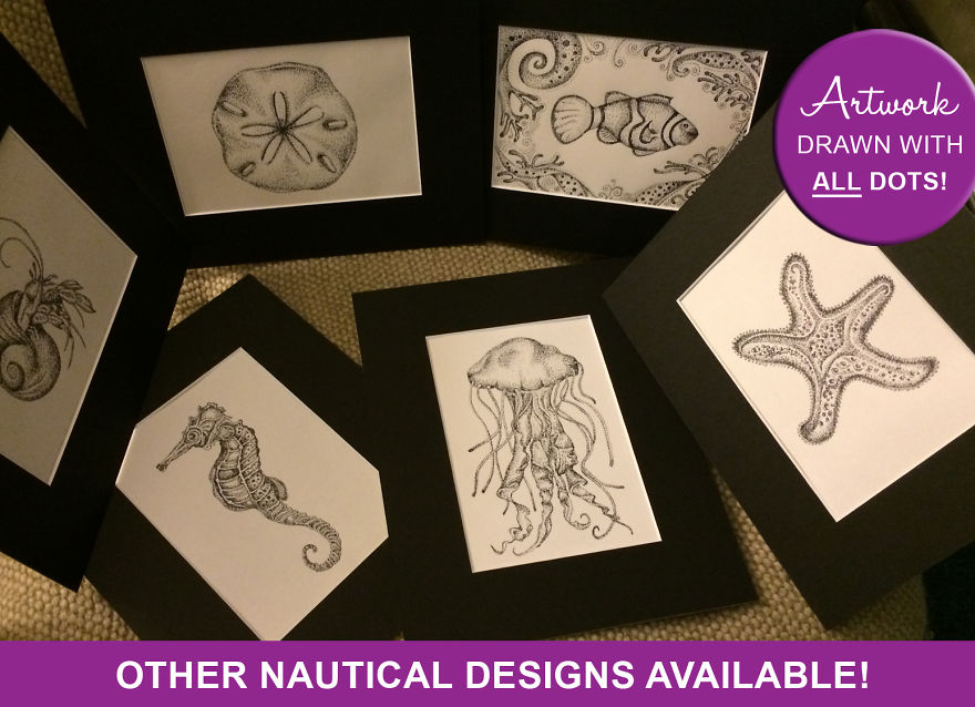 Drawing Made Entirely Of Dots! - Yep, That's A Lot Of Dots. #stipple #pointilism