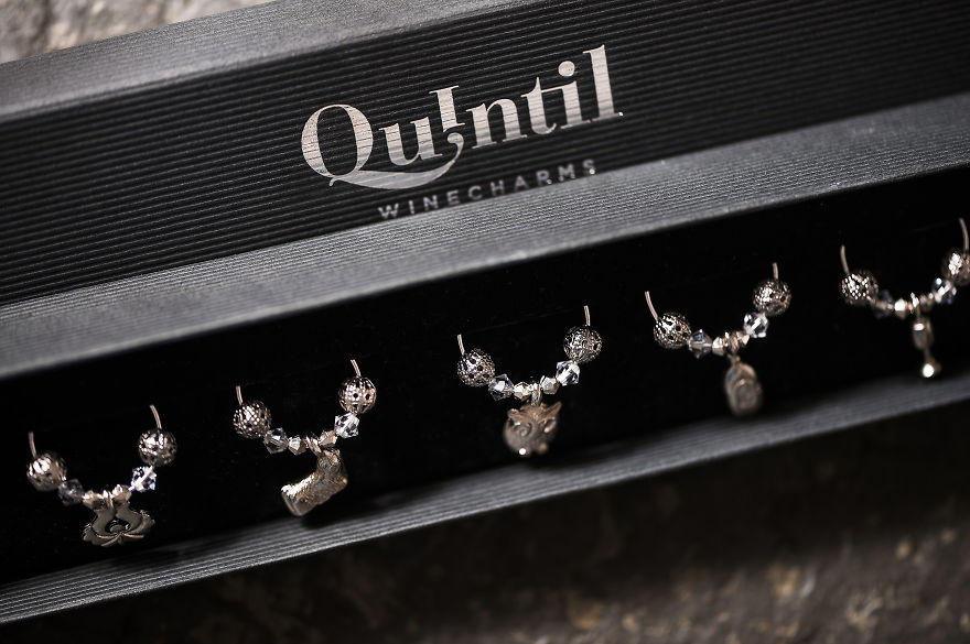 Quintil Luxury Wine Charms--It's Time To Dress Your Glass!