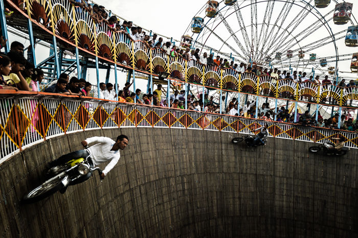 I Documented Daredevil Stuntmen & Their Lives At “Well Of Death”