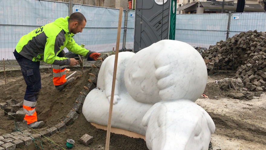 We Created A Statue To Honor Friendship Between People And Animals.