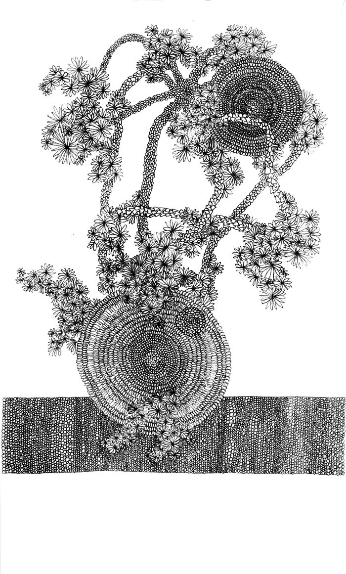 I Make Mini Drawings Using Hundreds Of Tiny Circles With A Pen