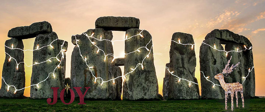 If Famous Landmarks Were Decorated For The Festive Holidays