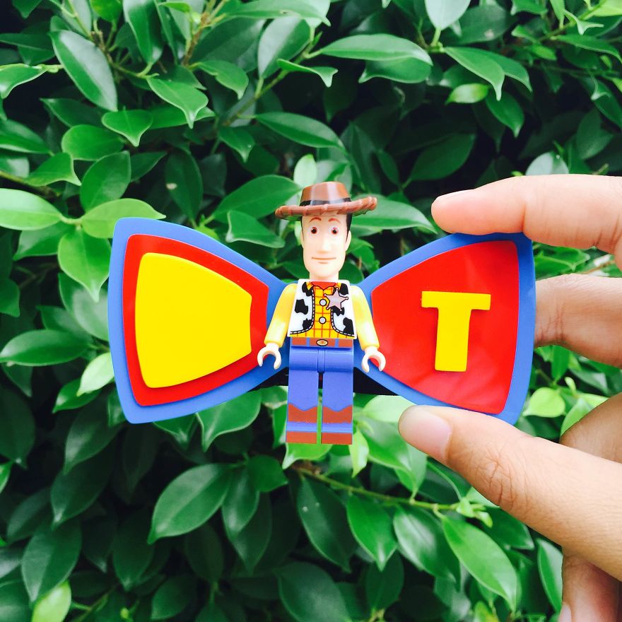 We Made These Bow Ties Out Of Toys