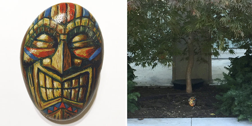 "Tiki" Rock Left At Moore College Of Art In Philadelphia