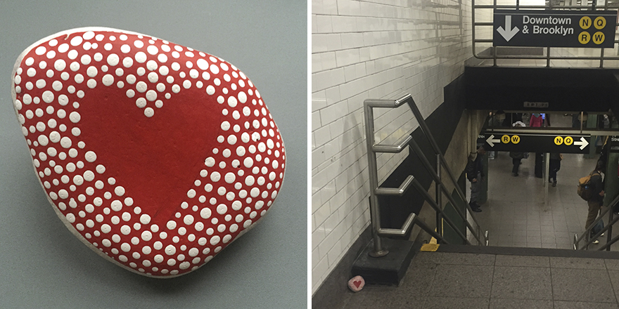 Left At Subway Station Stop In Manhattan