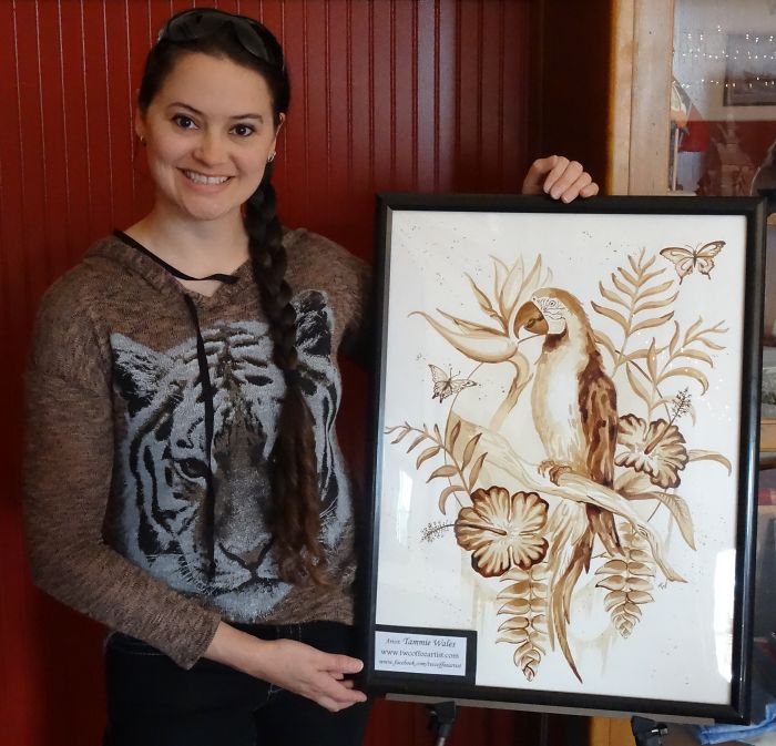 Painting With 100% Real Coffee