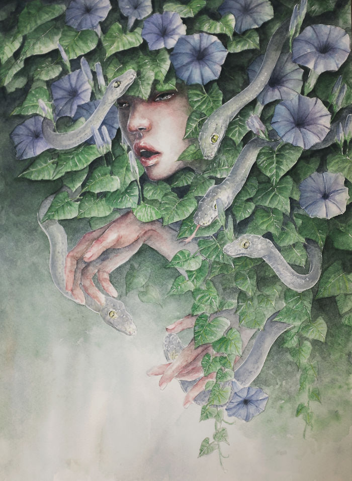 I Paint Ethereal Watercolor Portraits I Paint Ethereal Watercolor Portraits