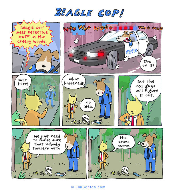 I Draw The Bone-Chewing Adventures Of A Law Enforcement Agent Who Is A Beagle.