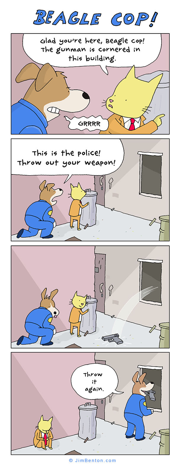 I Draw The Bone-Chewing Adventures Of A Law Enforcement Agent Who Is A Beagle.
