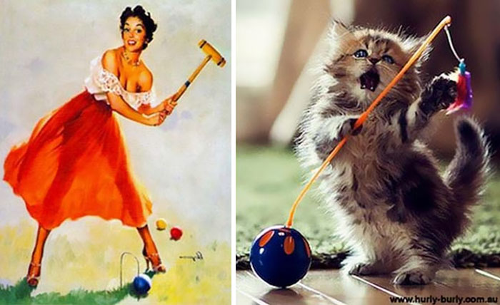 Cat Pin Up