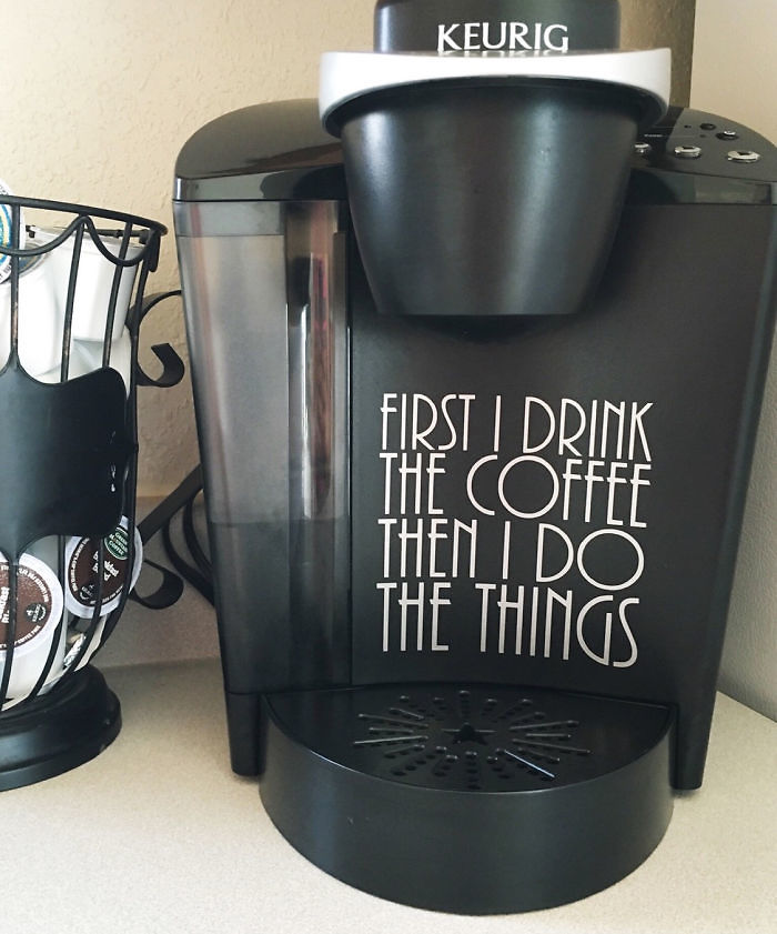 Coffee Maker Decal