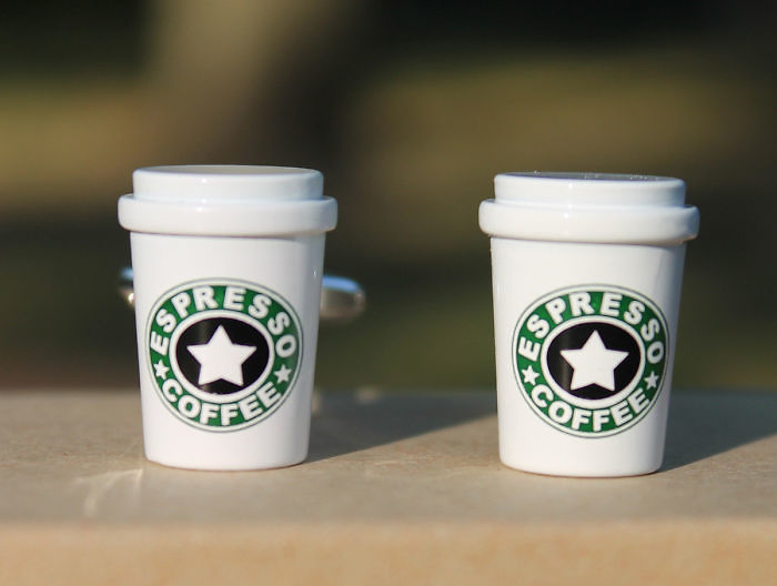Starbucks Cup Cufflinks
