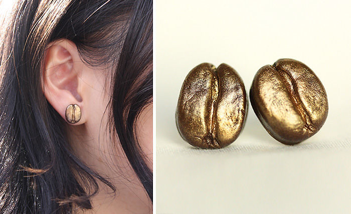 Coffee Bean Earrings