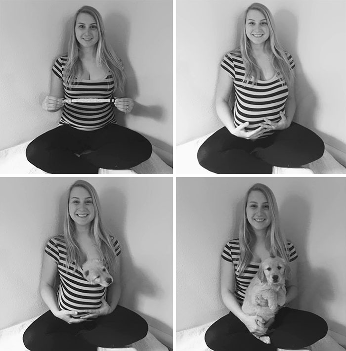 Esta pareja publicó estas fotos hartos de que les preguntaran cuándo iban a tener un bebé