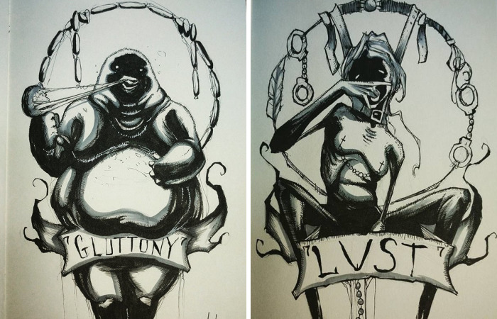 7 Deadly Sins That I Portrayed In All Their Dirty Glory