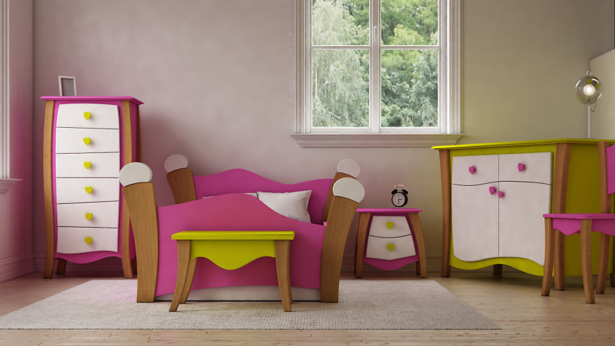 I Design Adorable Colorful Furniture For Children