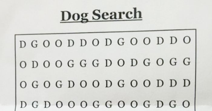 Can You Solve ‘The Hardest Word Search Ever’ And Find The “DOG”?