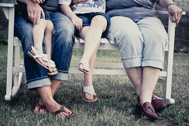 Four Generations Of Feet