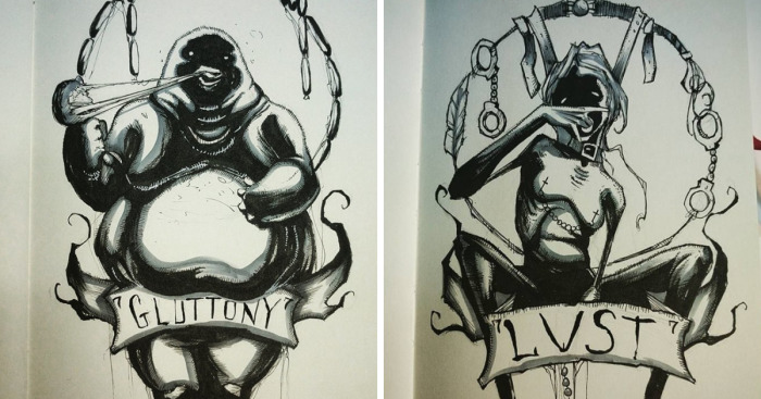 7 Deadly Sins That I Portrayed In All Their Dirty Glory