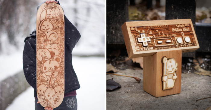 We Quit Our Day Jobs To Make Unique Laser Engraved Art