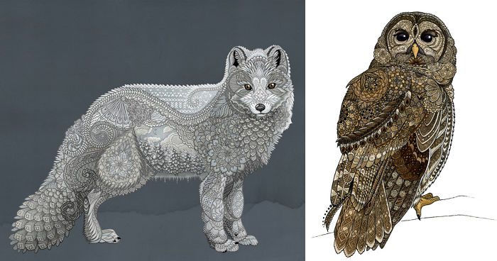 I Draw Intricately Patterned Animals