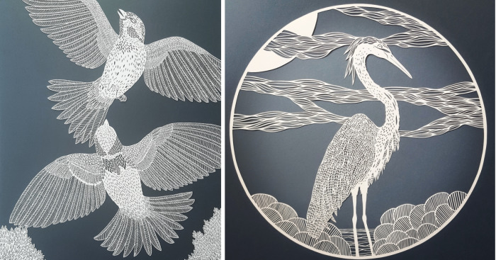I Hand-Cut Intricate Paper Artwork Inspired By Nature And Architecture