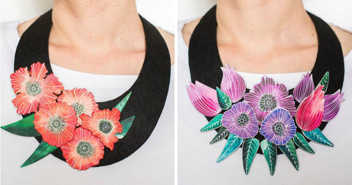 Artist Creates Art Necklaces With A Touch Of Frida